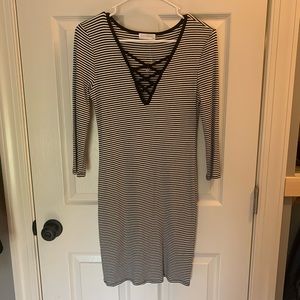 Body Con Strappy Front Dress